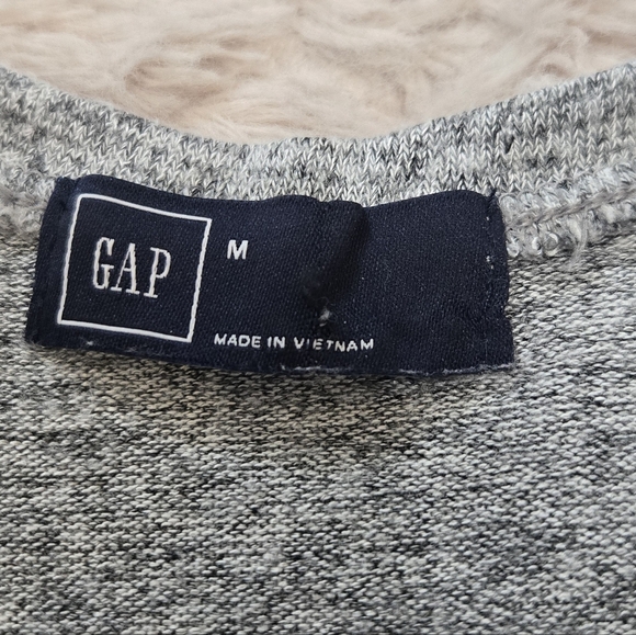 GAP Gray Scoop Back Waist-Defined Sleeveless Romper, Size Medium - Picture 2 of 10